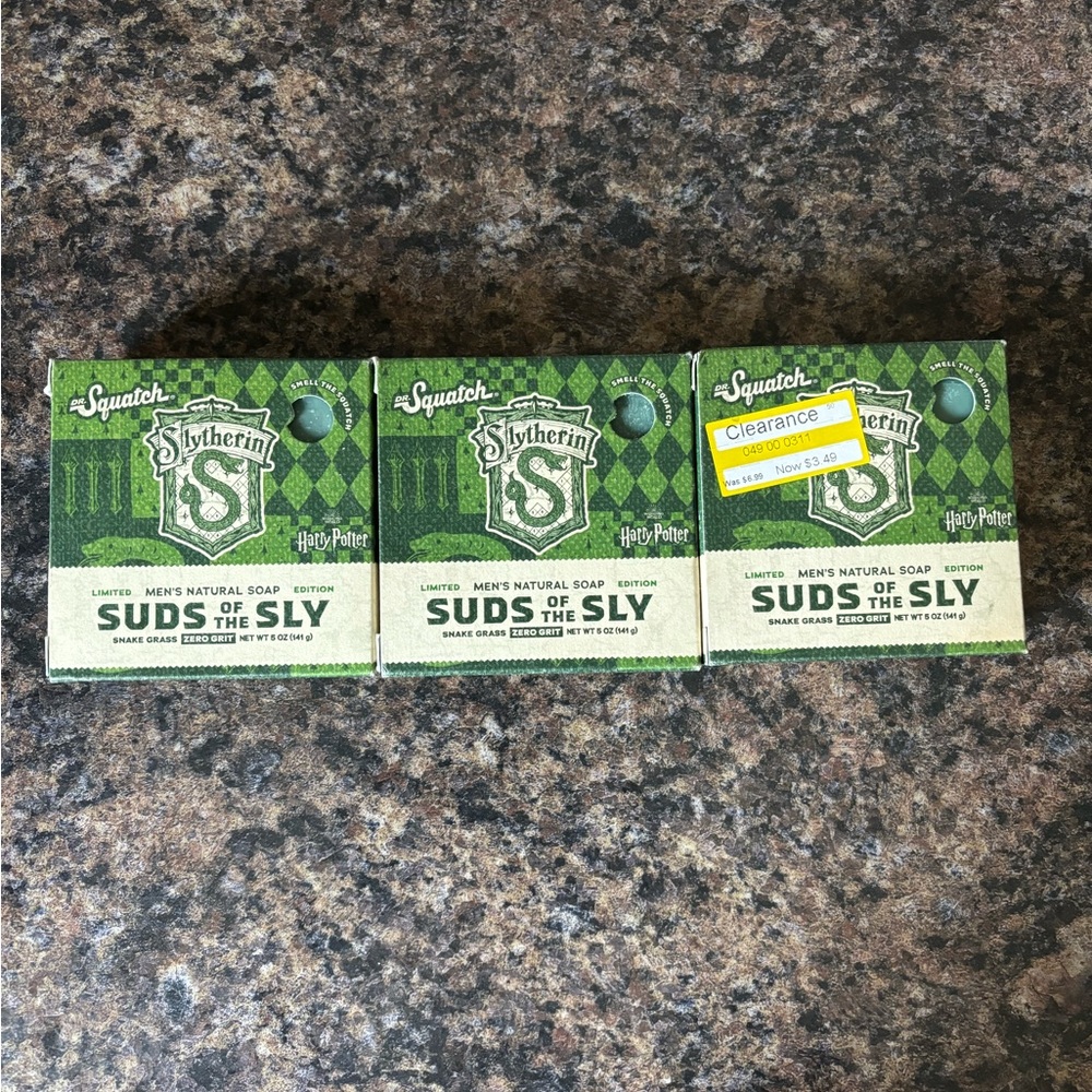 Dr. Squatch Harry Potter Slytherin Limited Edition Soap Set